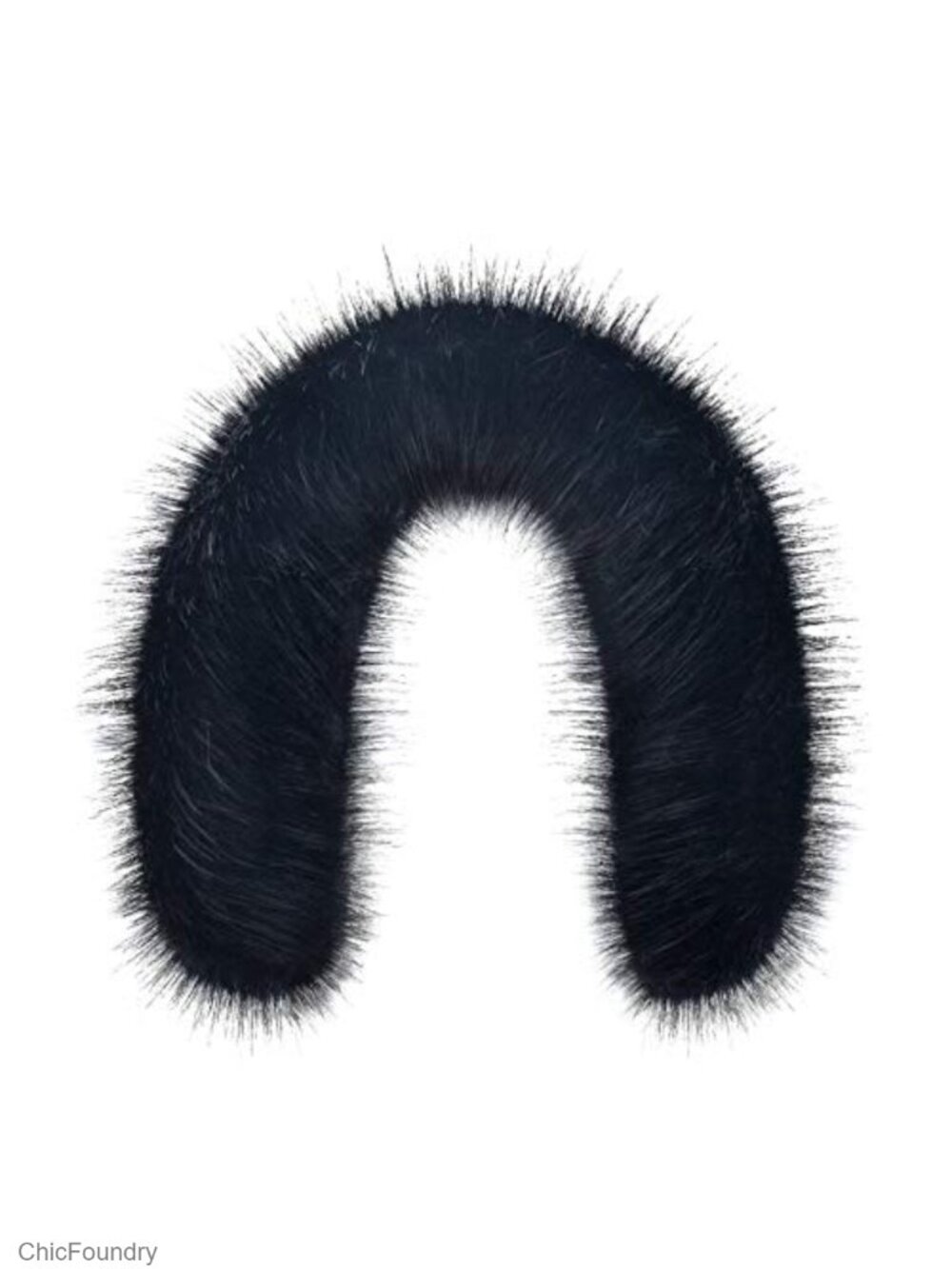 Faux Fur Hood Trim Replacement Detachable Scarf for Winter Coat